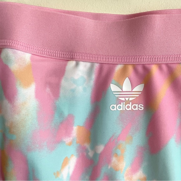 nwt adidas originals pink tie dye high waist high cut swim bottom medium large - Picture 4 of 6
